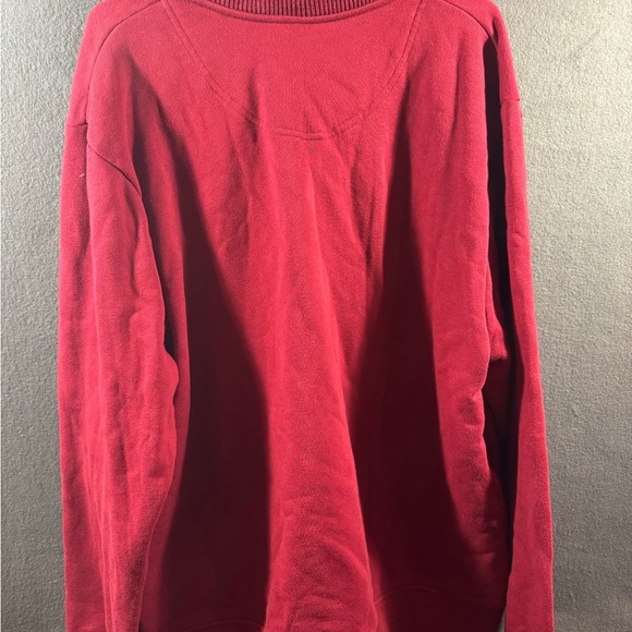 Orvis Men Sweater xxl red outdoor hiking camping 1/4 quarter zip thermal fleece - Picture 5 of 7
